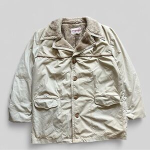 Vintage 70s-80s Mcgregor faux fur lined button coat jacket long sleeve